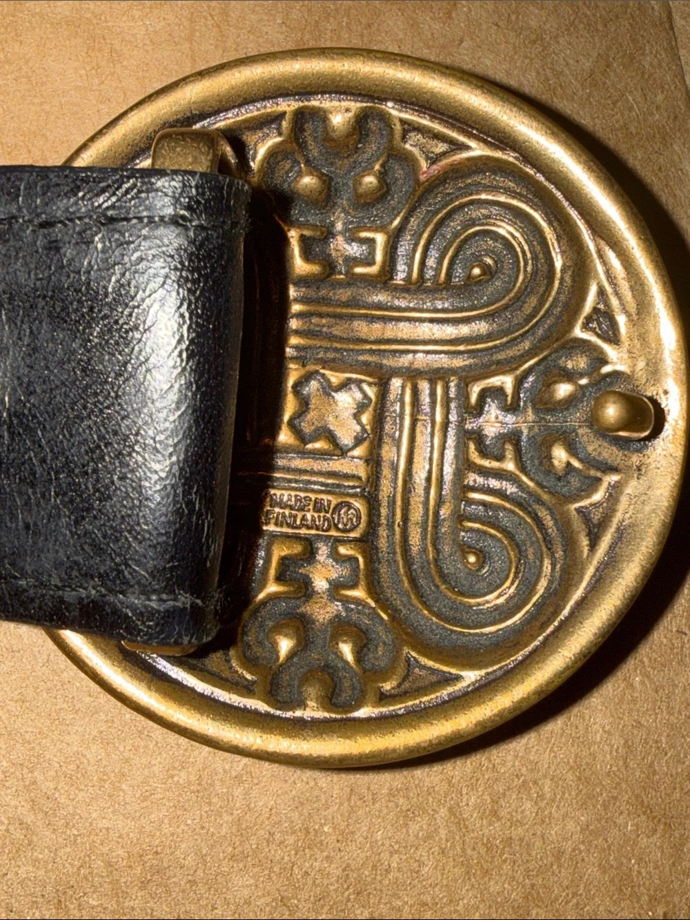 Vintage buckle from the prominent Finnish jewelry company Kalevala Koru Finland